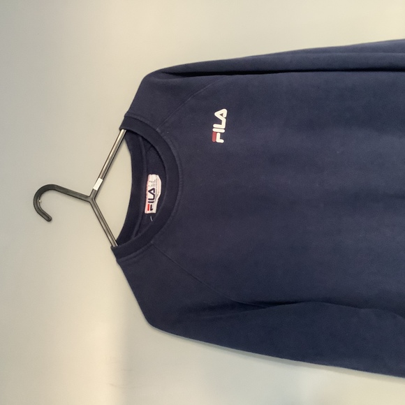 Fila Sweatshirt - Size M - Navy - Cotton - P2P 21” - Picture 7 of 8
